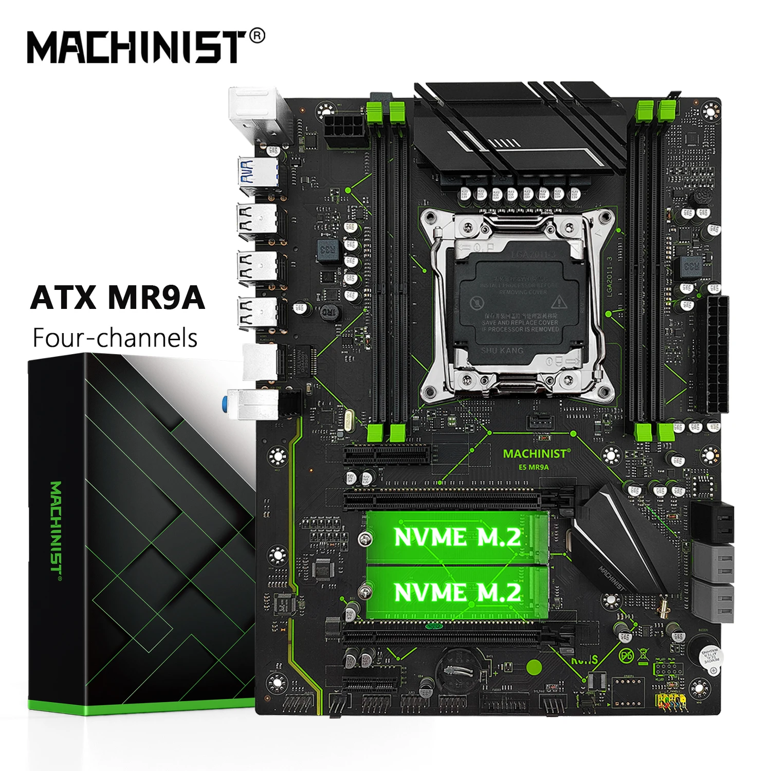 MACHINIST X99 MR9A Motherboard LGA 2011-3 Support Xeon E5 2667 2690 V4 2670 V3 CPU procesador Set DDR4 Memory ATX Four-channel