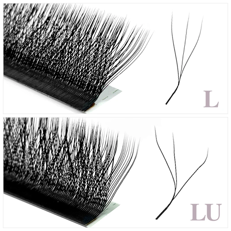 DIYDAY L/LU/M 3D W Shape Eyelash Extension W Style Faux Mink Eyelashes Premade Volume Fan Lashes Supplies