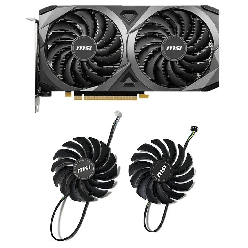 Gpu Ventilador de Refrigeração para Msi Rtx 3070 3060 3060ti Ventus 2x oc Placa Gráfica Refrigerador Peças 95 mm Pld10010s12hh Rtx3060