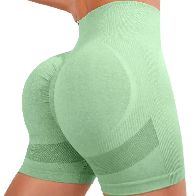 Stilvolle Frauen Yoga Shorts Butt Lifting Sport Gym Leggings Shorts Hohe Taille Radfahren Shorts für Lauf Workout Sport 69HD – Detail 6