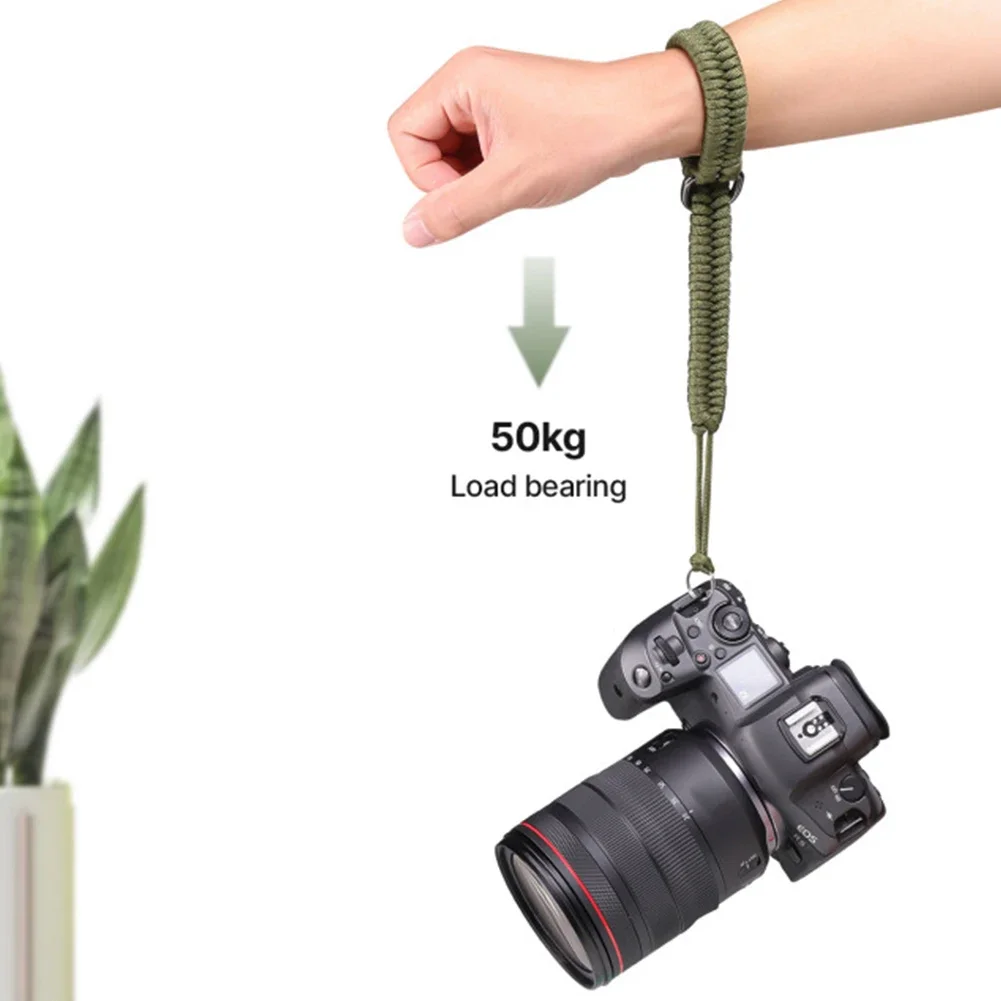 Handmade Woven Nylon Camera Wrist Strap with Quick Release
