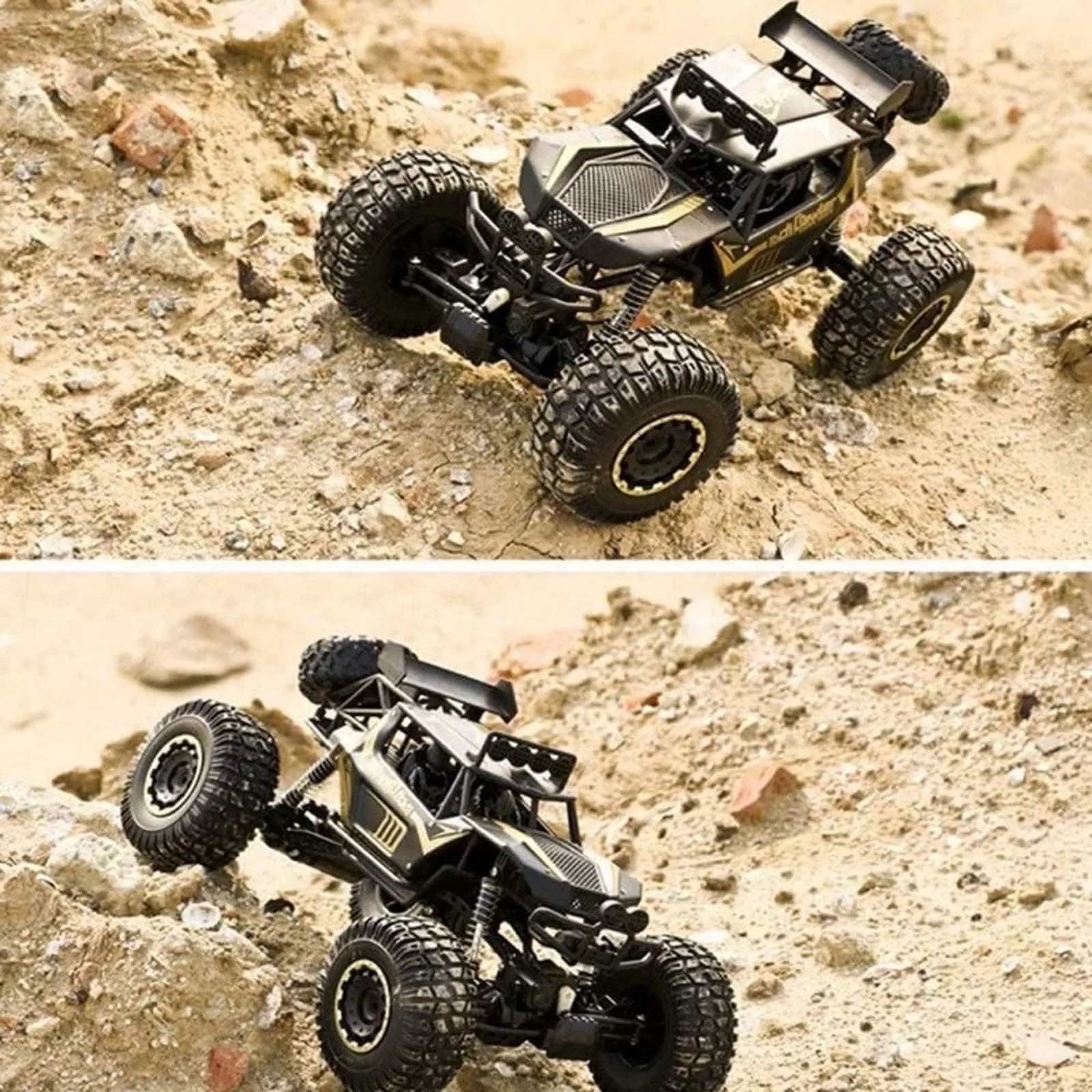 Large 50CM 1:8 2.4Ghz Radio Remote Control Truck Metal Alloy Body 4WD RC Car Off-road 4x4 Vehicle Electric Car Toy for Kids 2