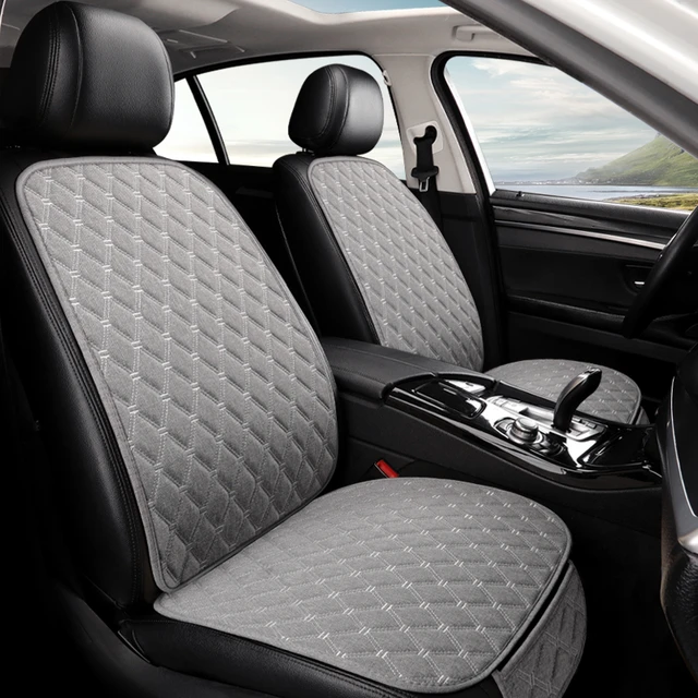 Linen Flax Car Seat Cover Protector Front Rear Seat Backrest Cushion Pad  Mat Summer Auto Interior Styling Mat Protect Universal - AliExpress