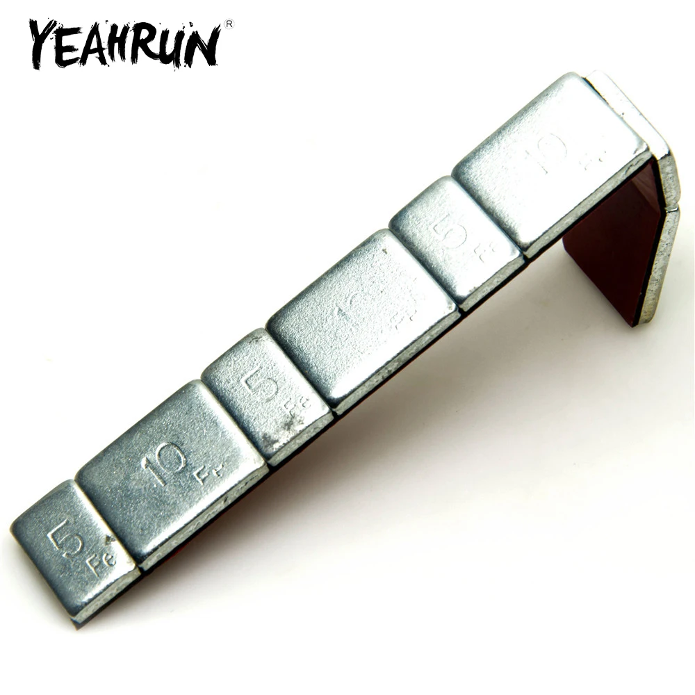 

YEAHRUN 60g Tire Balance Block Wheel Hub Weights Tire Adhesive with 3M Glue for 1/10 RC Crawler Car SCX10 Upgrade Parts
