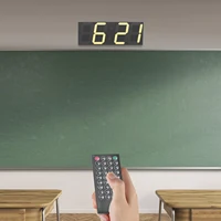 Large LED Wall Clock Digital Clock with Remote Control, Time Date Temperature Display Alarm Clocks , Auto-Dimming, Night Light for Classroom Living Room Bedroom Birthday Gift 3