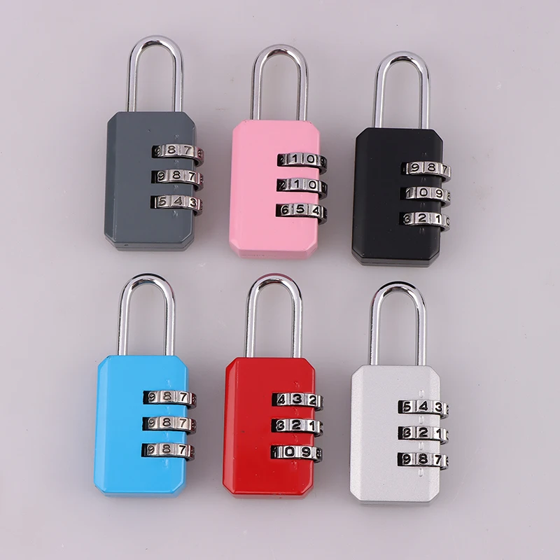 

3 Digit Combination Code Number Padlock For Dormitory Door Gym Luggage Zipper Bag Backpack Suitcase Drawer Durable Locks Home