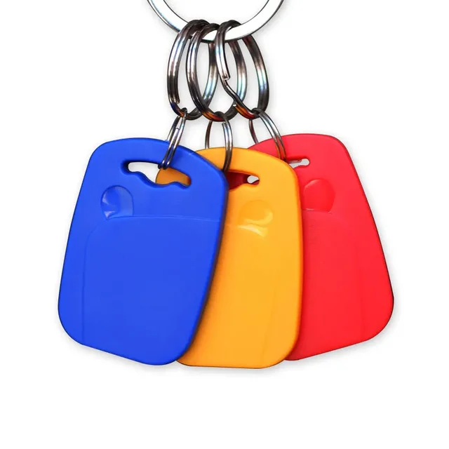10pcs 2 In 1 Dual Chip Frequency RFID Keyfob T5577/125KHZ +UID/13.56MHZ Rewritable Composite Access Control Key Tags IC+ID 3