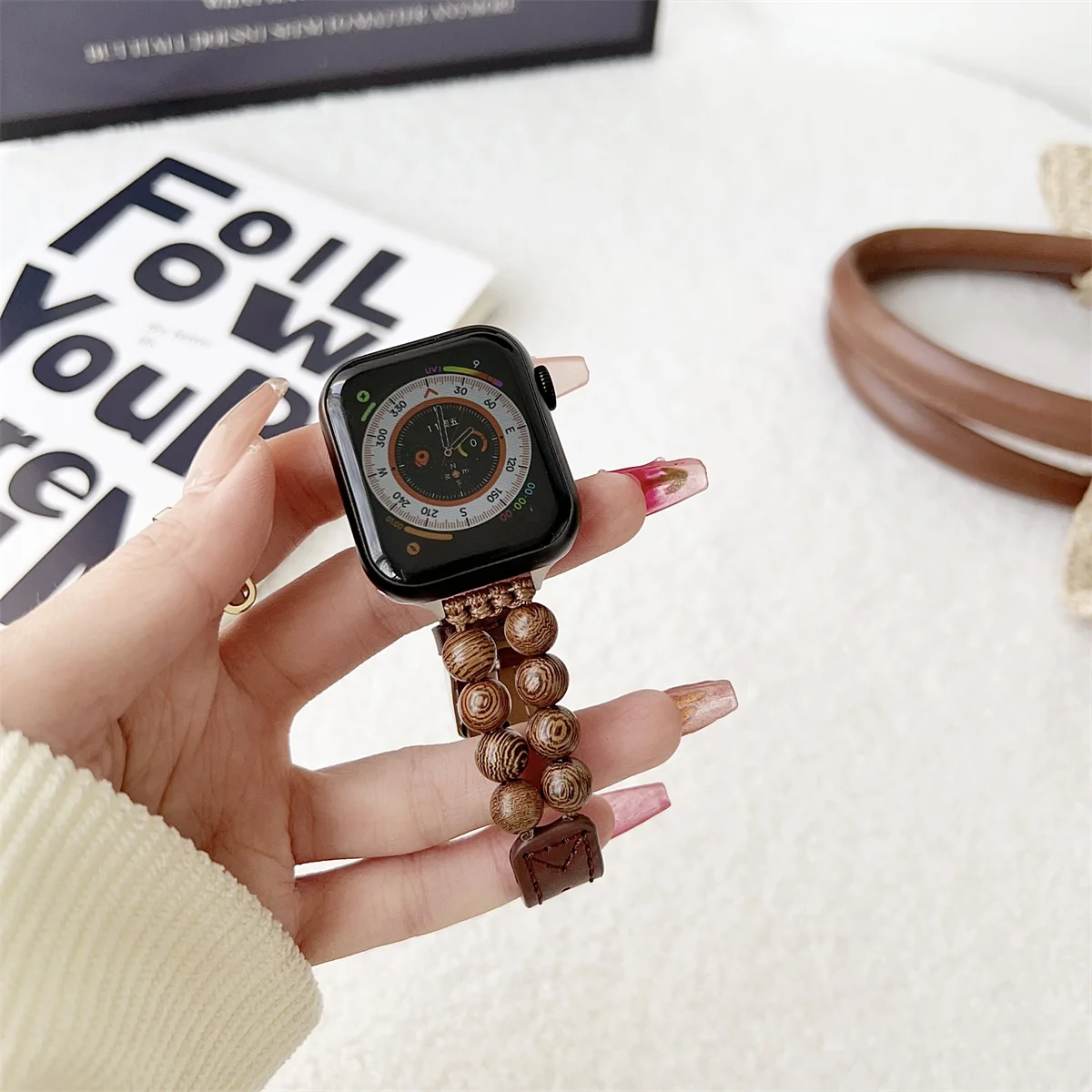 Smartwatch Band For Apple Watch Leather Strap Elegant Design_voghion.com