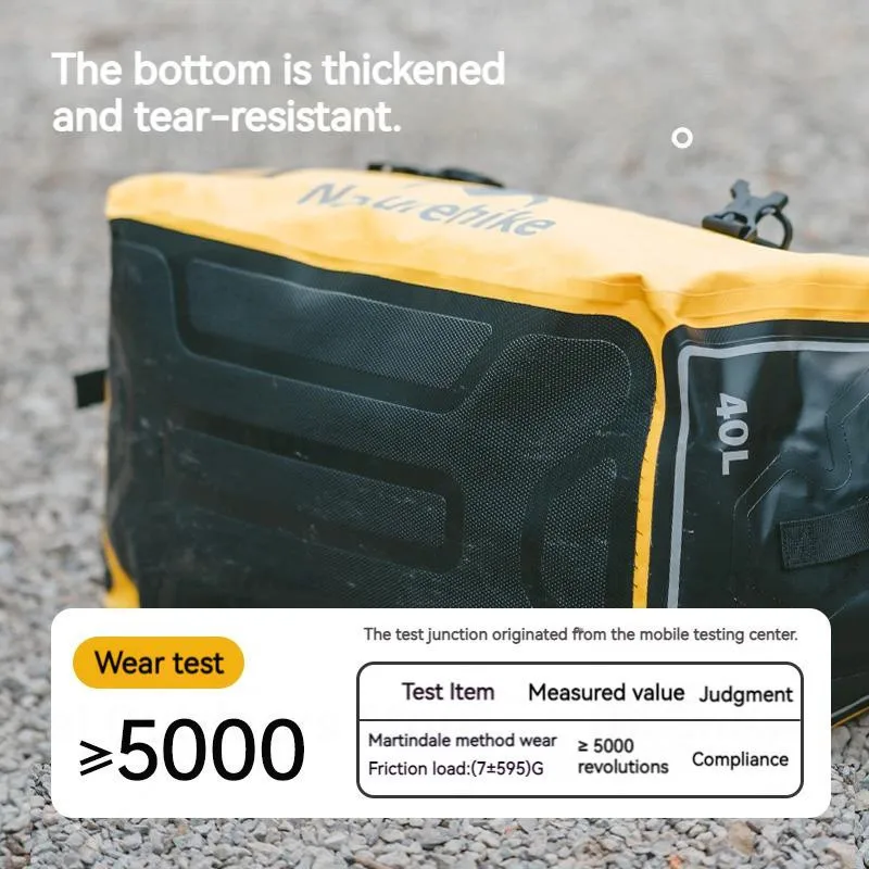 Naturehike 40L/60L/90L River Trekking Bag Outdoor 500D PVC Net Clamping Cloth Waterproof Sport Storage Bag Beach Travel