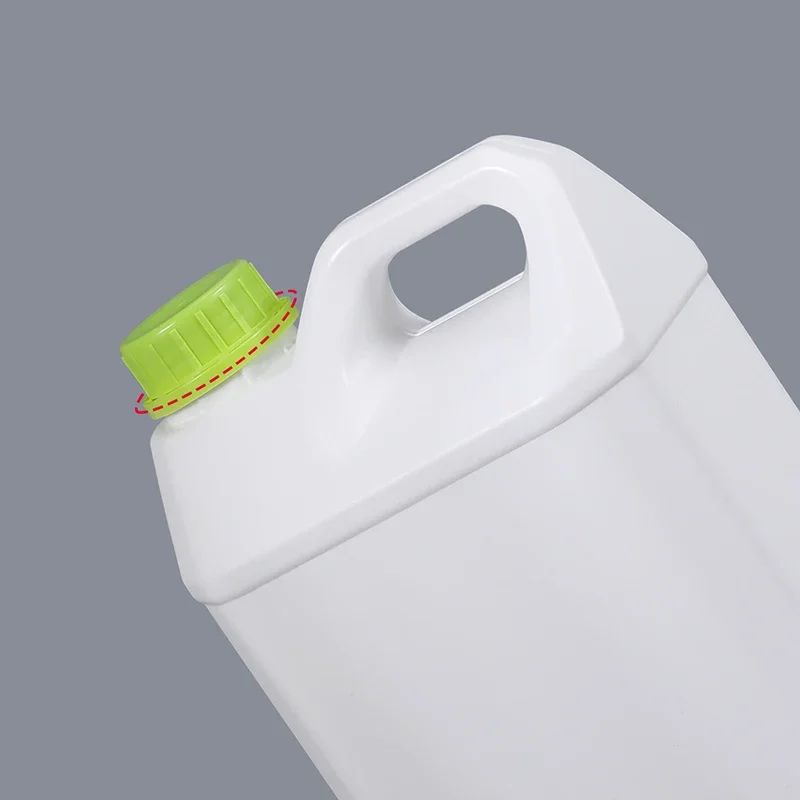 5 لتر زجاجة بلاستيكية محكمة الغذاء الصف مربع السائل جيري يمكن HDPE الحاويات ل هلام الشامبو متعددة الأغراض رائجة البيع 1 قطعة
