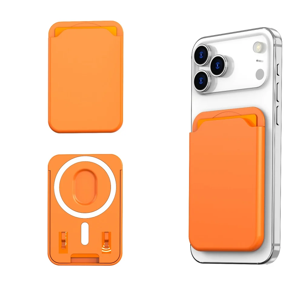 Portefeuille magnétique robuste pour iPhone 16, 15, 14 et 13, en cuir PU compatible