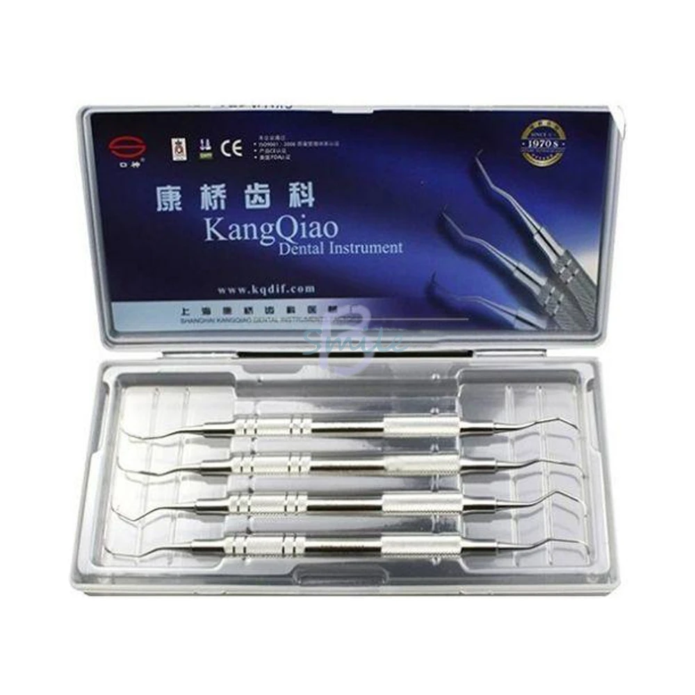 

high quality 4pcs/Set Dental Periodontal Scaler Subgingival Scaler Dental Curette Dentistry Lab Supply Materials dental tool
