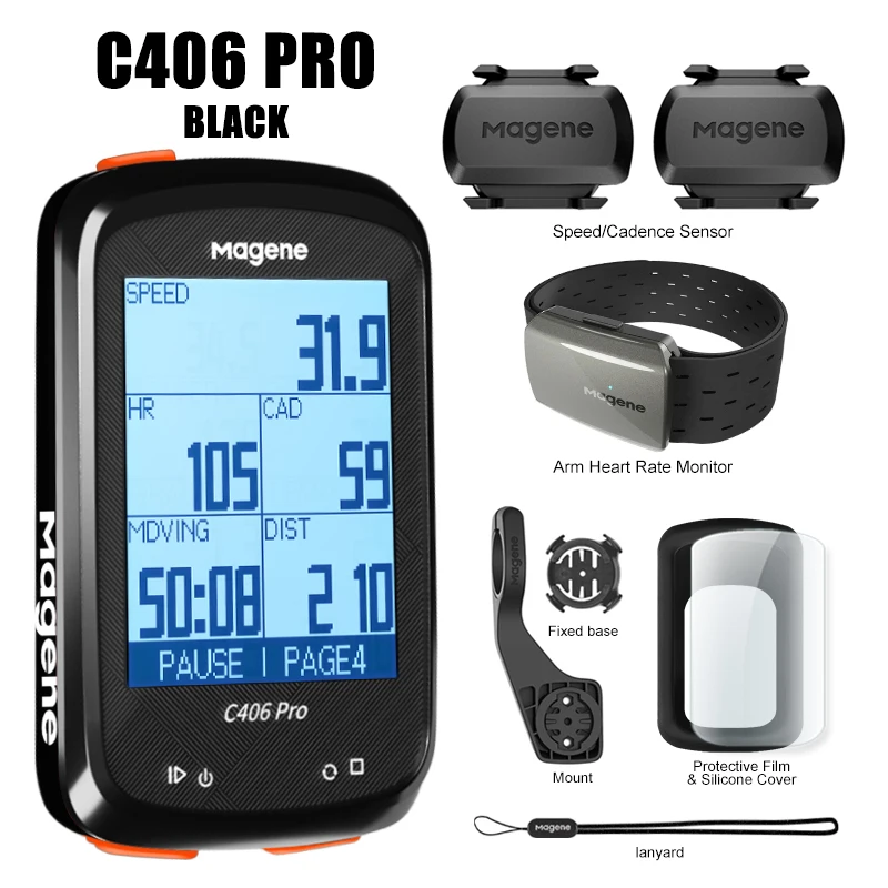  Magene Computadora de bicicleta C406 con soporte, impermeable  GPS Ciclismo Computador, Monitor de bicicleta de carretera inteligente  inalámbrico, Pantalla LCD de 2,5 pulgadas : Deportes y Actividades al Aire  Libre