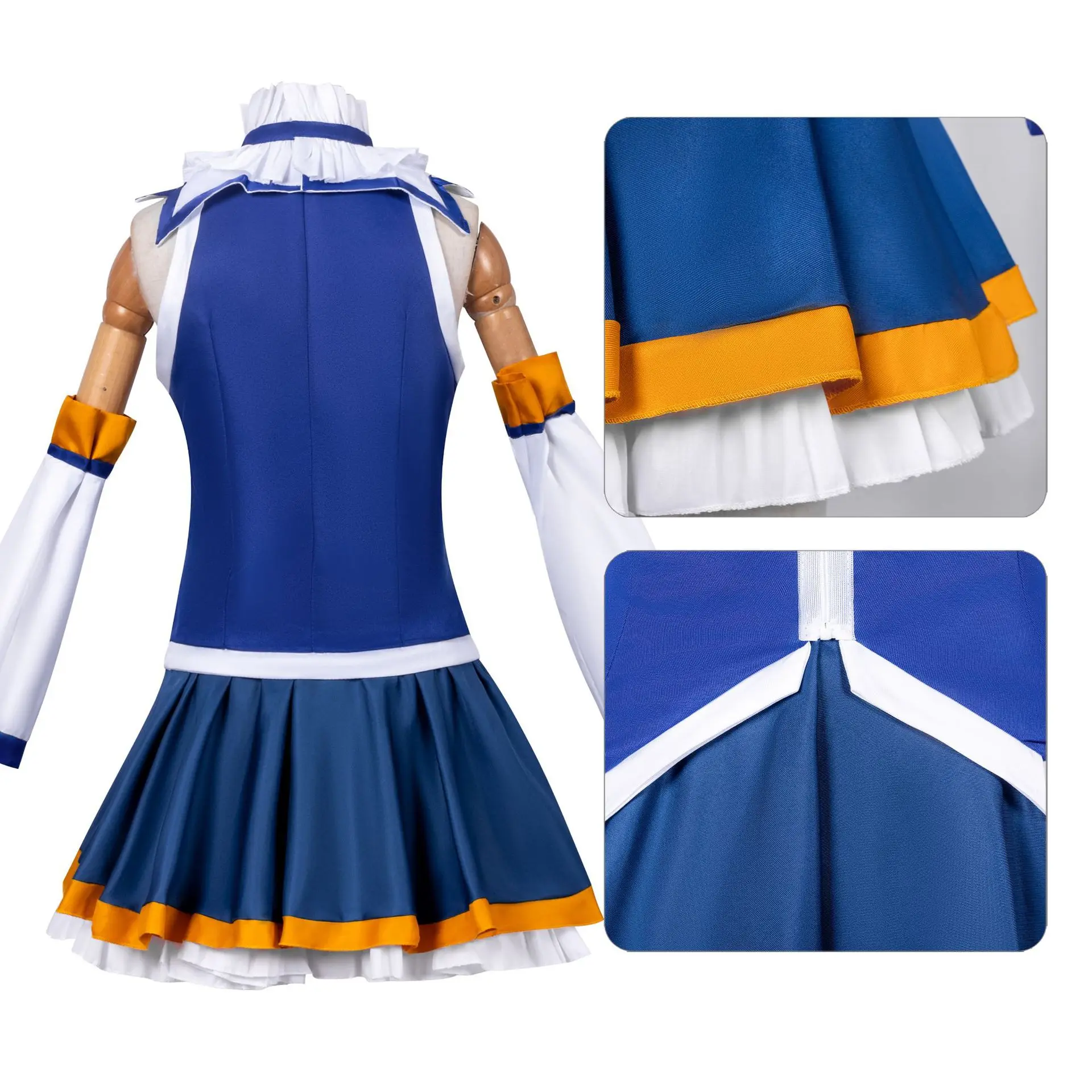 KonoSuba: Aqua | Blue Goddess Dress Cosplay Costume 26 KonoSuba Aqua Blue Goddess Dress Cosplay Costume