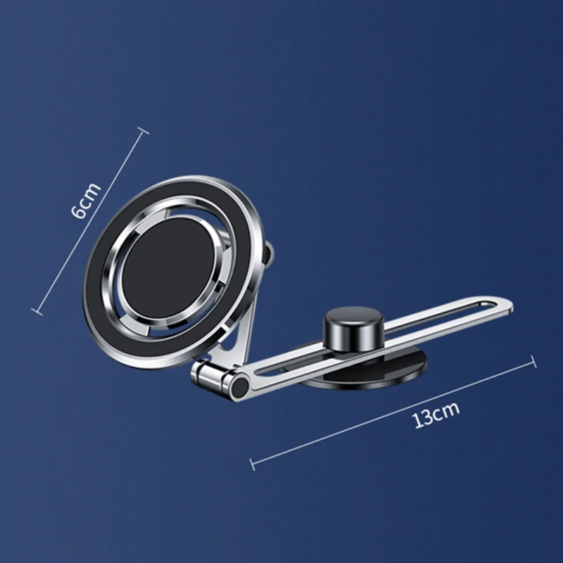 Adjustable Stretch Car Phone Holder, Foldable Side Expansion Bracket, 360 Degree Rotating Aluminum Alloy for Electronic Screen