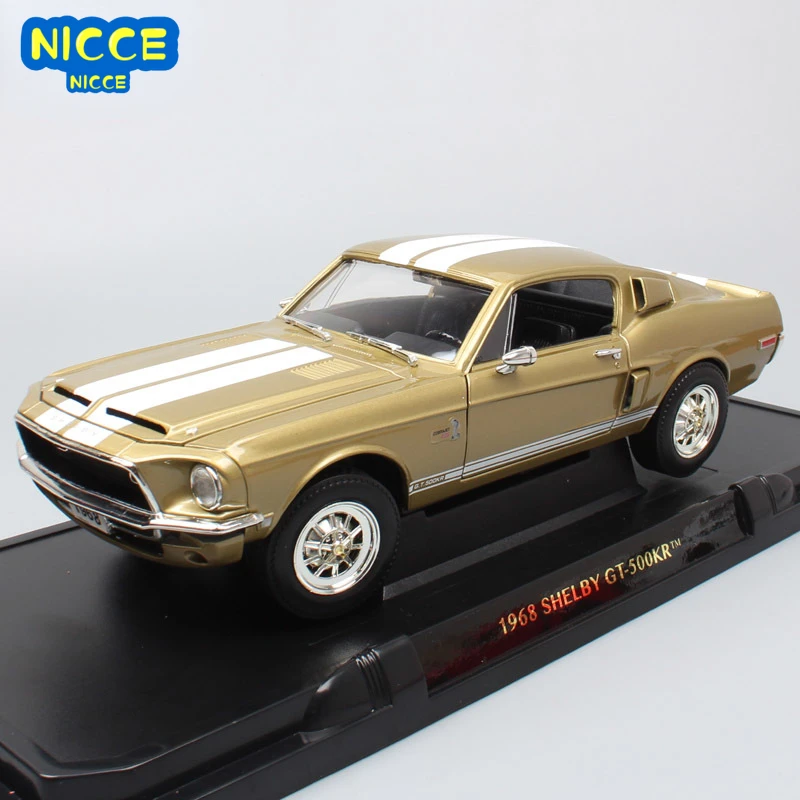 

Nicce 1:18 1968 Ford Shelby GT-500KR Mustang Muscle Sports Car Diecast Car Metal Model Car Toy for Children Gift Collection