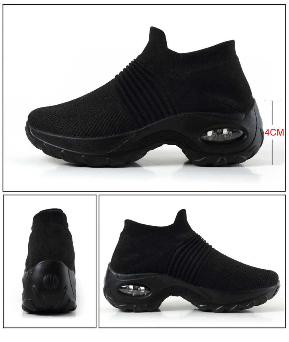 Women's Sneakers 2025 New Fashion Mesh Ladies Slip On Breathabe Sport Shoes 35-43 Large-Sized Female Outdoor Running Loafers 6