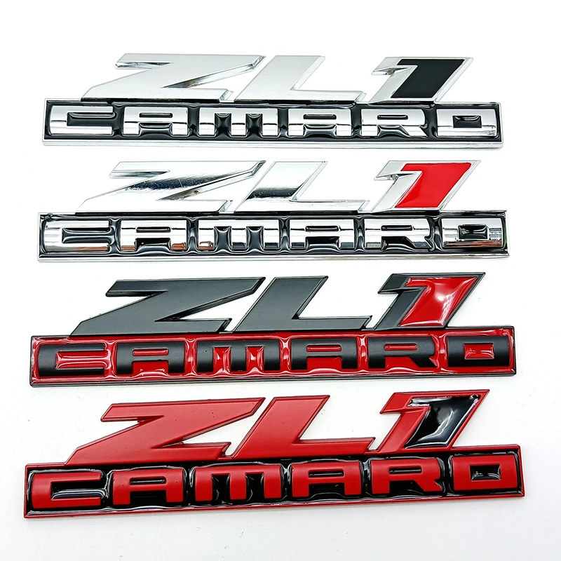 3D metalowe naklejki na samochód ZL1 tylna naklejka bagażnik do samochodu Camaro Stlying znaczek Logo Grill emblemat akcesoria samochodowe