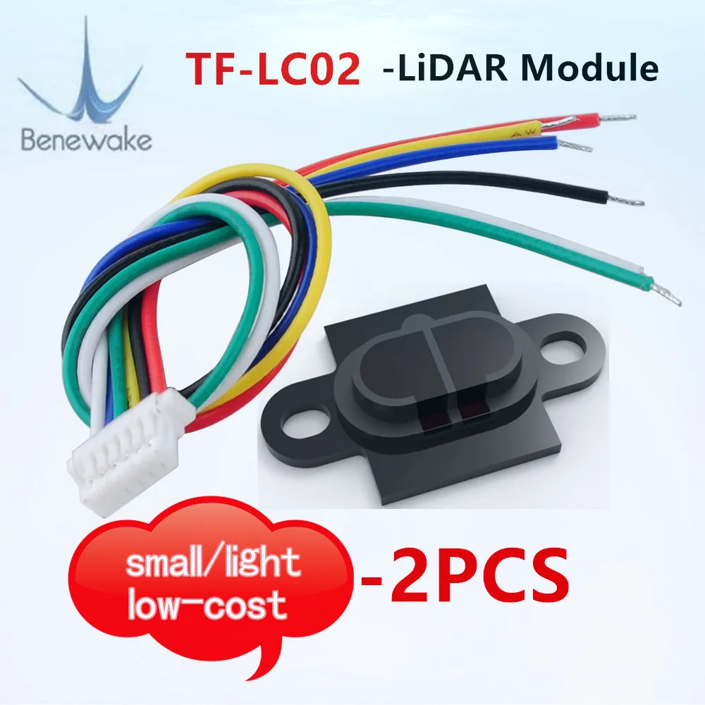 2Pcs Samll Light Low-cost laser radar sensor Benewake TF-LC02 LiDAR Ranging Module for robotics and smart homes |