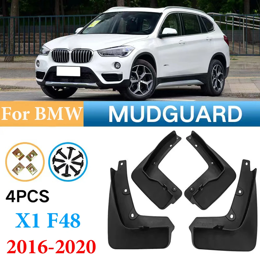 

4PCS For BMW X1 F48 2016 2017 2018 2019 2020 Molded Mudflaps Mud Flap Mud Flaps Splash Guard Mudguard Fender Accessories