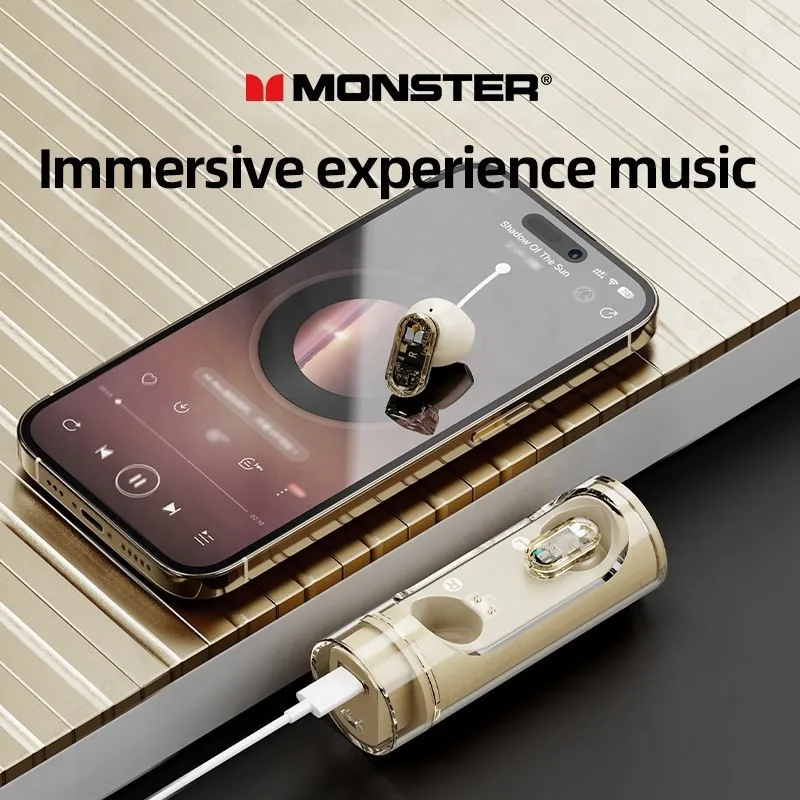Choice Monster XKT13 Bluetooth 5.3 Wireless Gaming Headset Long Range Noise Canceling Headphones HIFI Stereo Music Earbuds