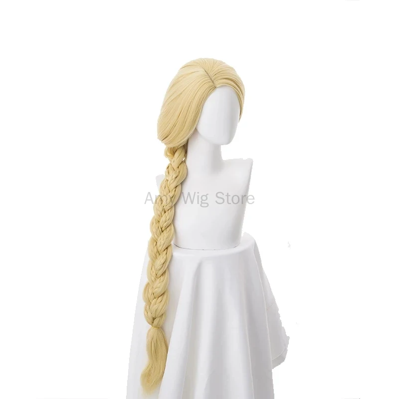 Perruque Raiponce Longs Cheveux Tressés Pour Enfant Blond Postiche Cheveux Longs De Princesse Postiche Pour Enfant Conte De Fée Petite Fille Tresses Moumoute De Carnaval Costume Accessoire