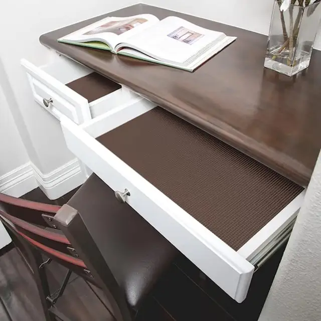 Polcbélés Nem Ragaszkodó Erős Markolat Csúszás Pvc Szekrény Polcok Rácsos Bélés Szőnyeg Konyhai Tároló Polc Párna - Image 3