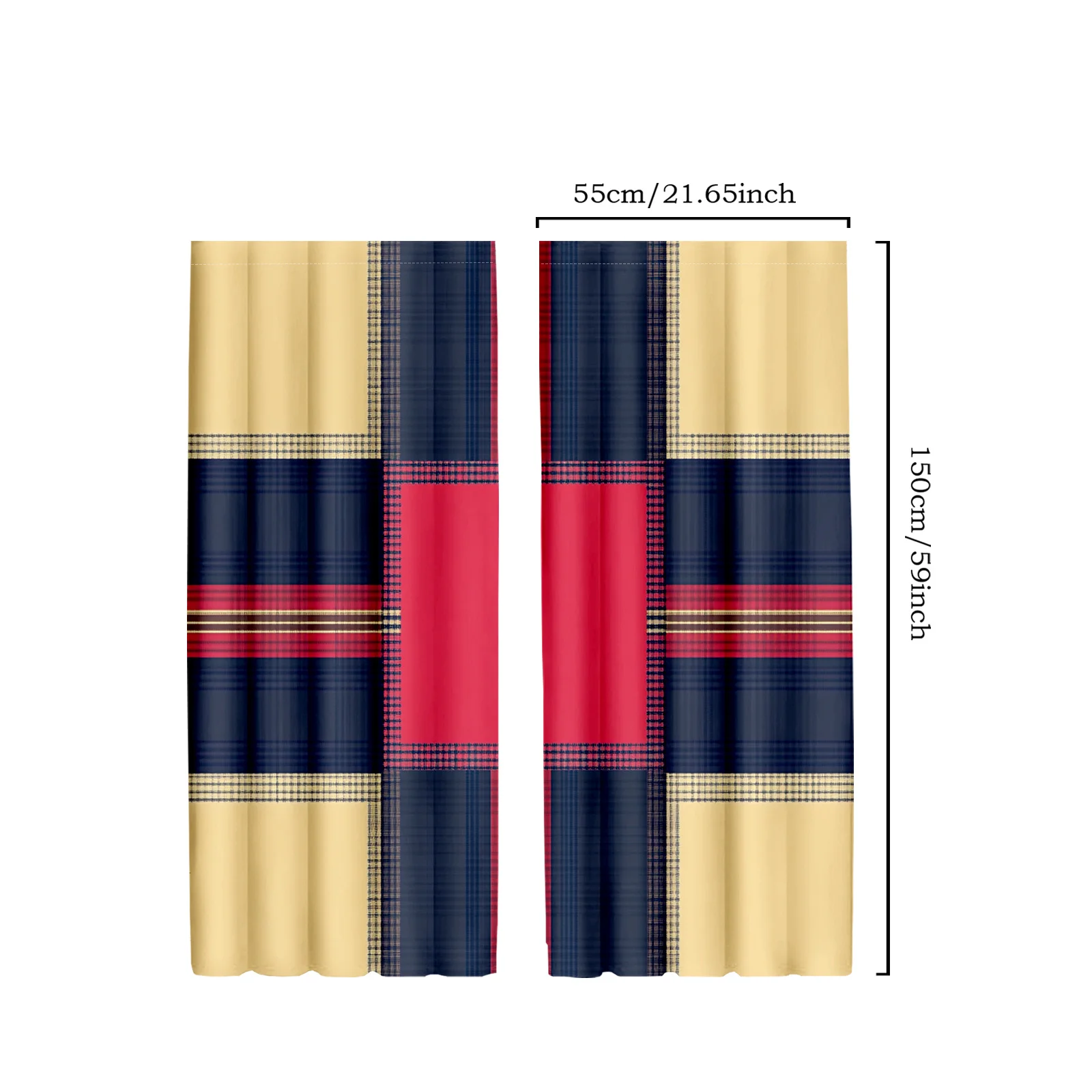 ผ้าม่านธีมอวกาศล้ำสมัย 2 ชิ้น ลายเรือจรวดและเทคโนโลยีขั้นสูง ผ้าม่านหน้าต่างโพลีเอสเตอร์สำหรับห้องนั่งเล่นและห้องนอน 1