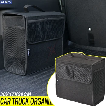 Universal Car Truck storage Bag Back Seat Backseat Organizer Felt W/ Extra Mesh Net Pockets Hanging Organiser Car Accessories 1