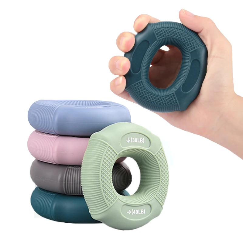 HandGripStrengtheners2080LbsSiliconeRingsFingersForearms