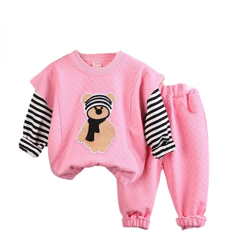 

New Autumn Baby Clothes Suit Children Outfits Fashion Girls T-Shirt Pants 2Pcs/Set Toddler Casual Costume Infant Kids Sportswear