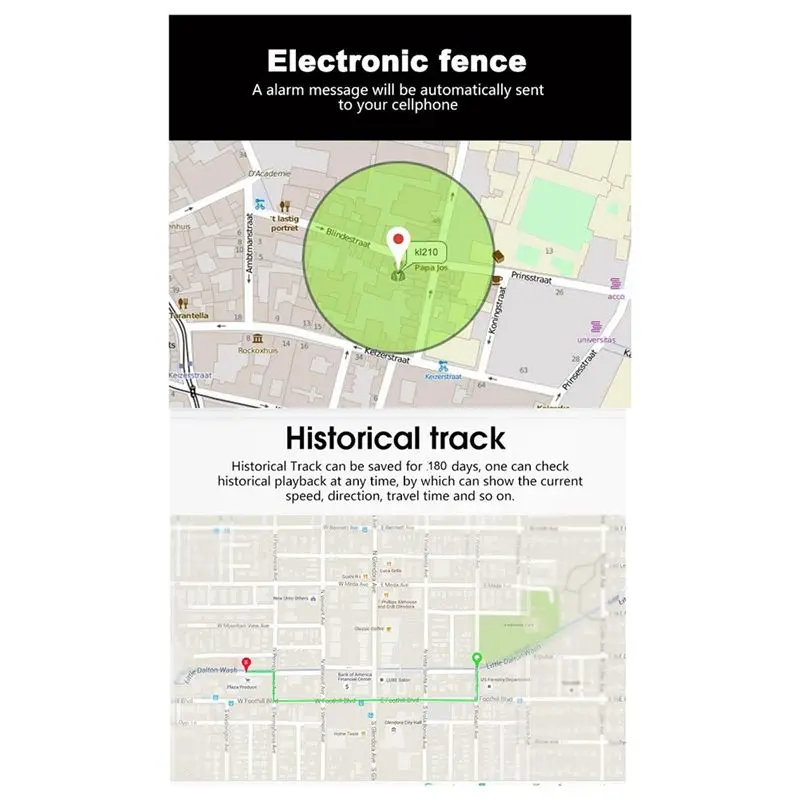 TKSTAR 미니 GPS 트래커 무선 블루투스 미니 자동차 스피커 알람 시스템 블랙 자동차 차량용 GPS 트래커