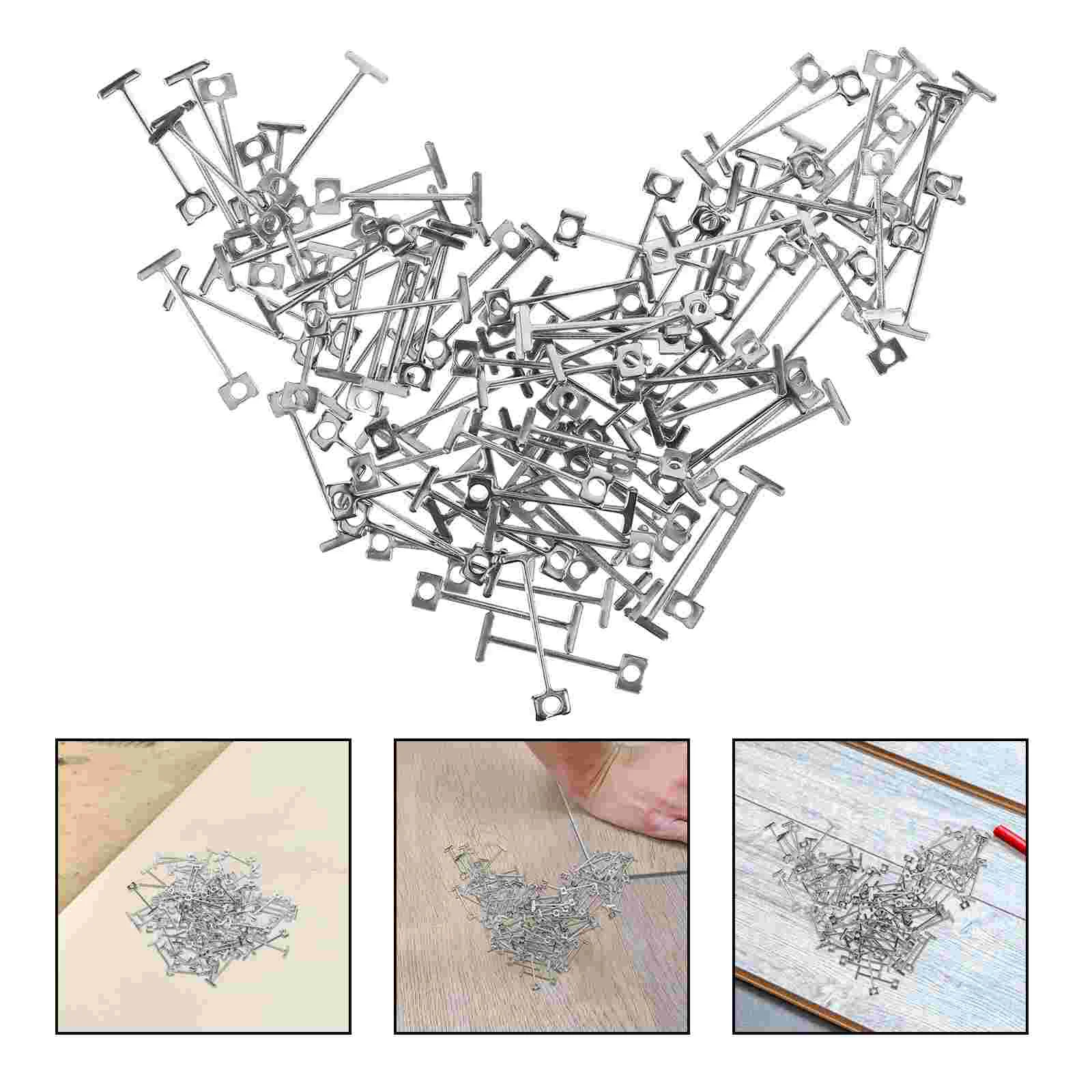 

100Pcs Tile Spacers Metal Needles Ceramic Tile Leveling Spacers Floor Ceramic Tile Pin