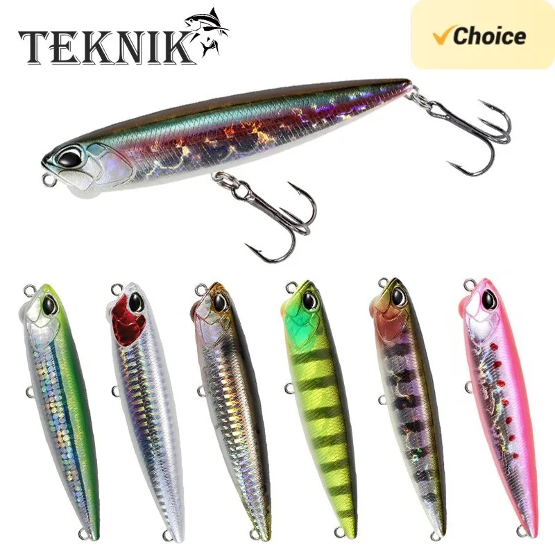 Teknik Topwater Pencil 65Mm 5.5G Surface Walker Lures Walk The Dog Artificial Stickbait Duo Realis Pencil 65 Topwater Stick Lure