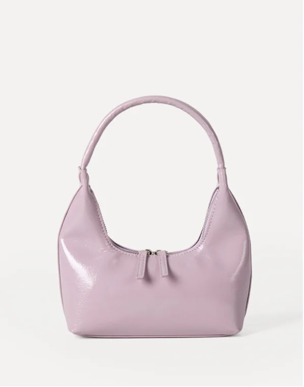 Borsa a tracolla singola con texture lucida di alta qualità, design coreano di nicchia, borsa da ascella, moda estiva semplice e casual, da tenere a mano_voghion.com