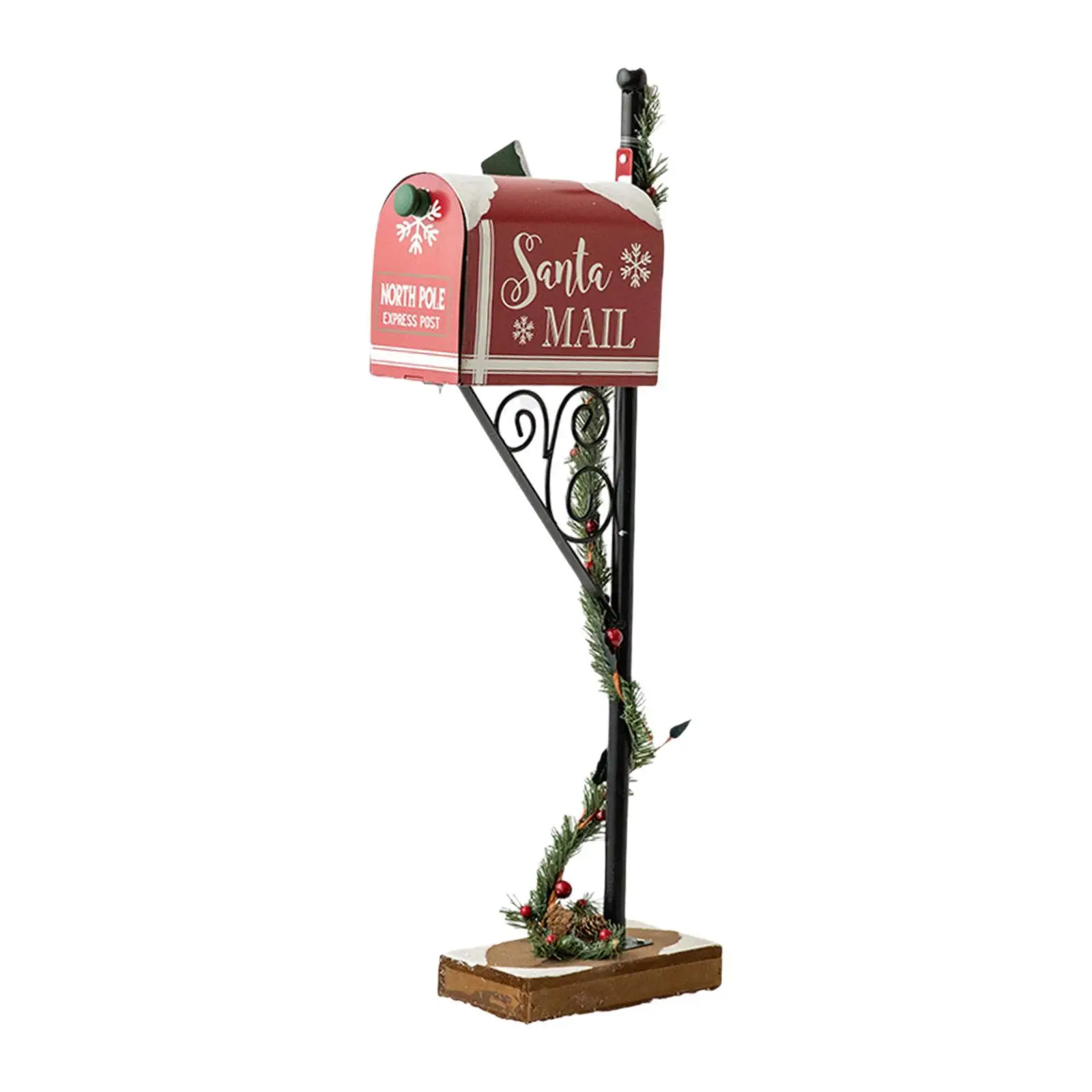Christmas Santa Mailbox Sturdy Easy to Use Creative Unique Practical Letter Box for Home Front Door Indoor Outdoor Room Party