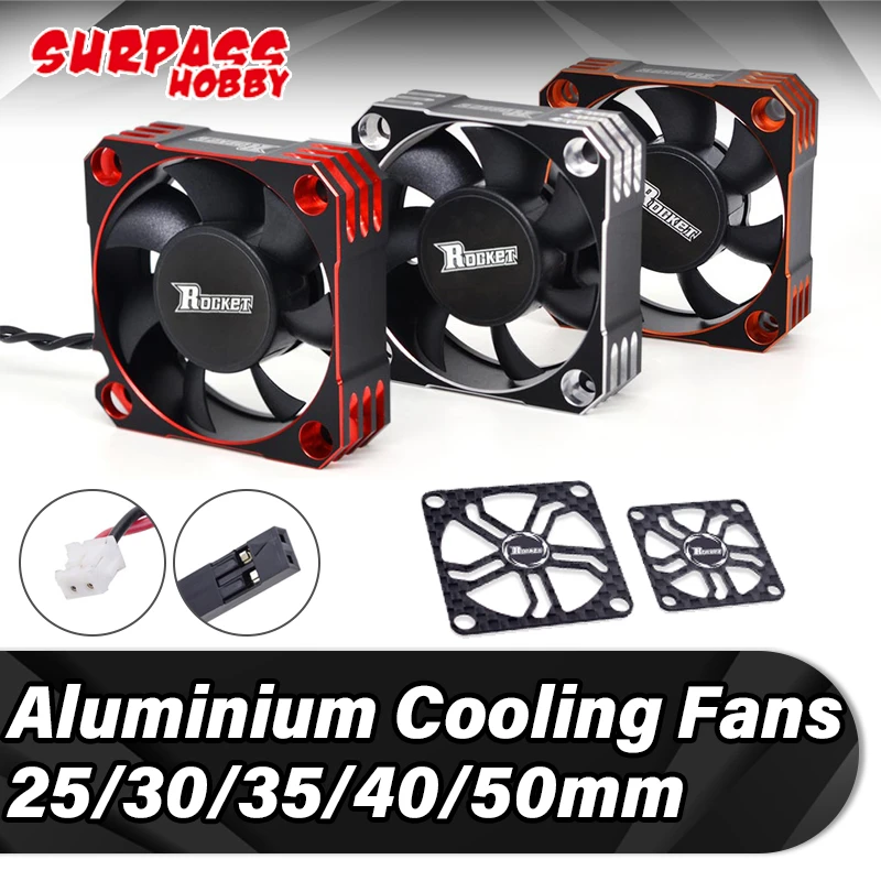 Surpass Hobby RC Cooling Fan 25mm 30mm 35mm 40mm 50mm Aluminum Cool