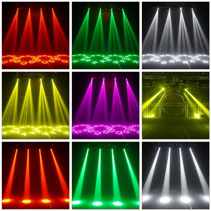 Éclairage de DJ à Tête Mobile LED 100W, Haute Luminosité, Effet de Faisceau pour la Maison, Bar, Scène, Spectacle de Mariage, 18 Prismes