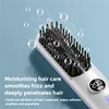 Mini USB Rechargeable Hair Straightener Brush, Portable Electric Straightening Comb with Lcd Display - Travel-Friendly Cordless 3