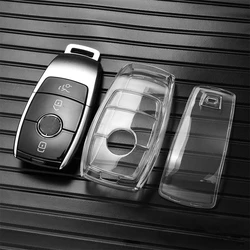 Premium Soft TPU Car Key Case Holder (Clear white case 1PC)