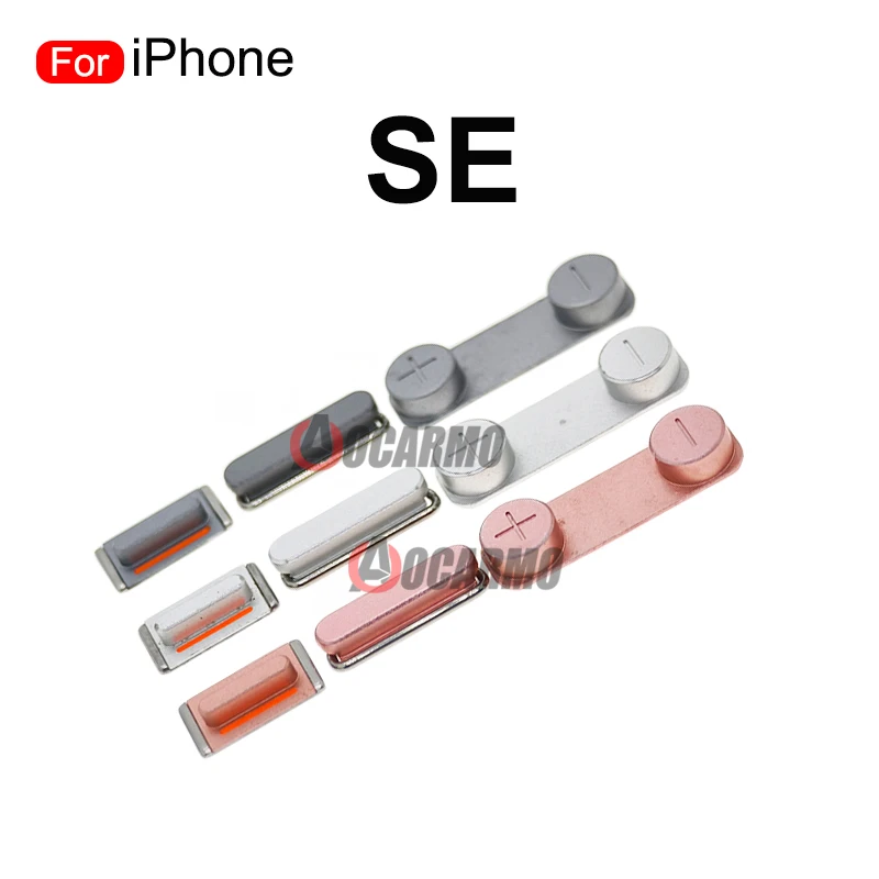 iPhone SE 1세대용 볼륨 업 다운 전원 켜기 끄기 측면 키 버튼 교체 부품 그레이 실버 핑크
