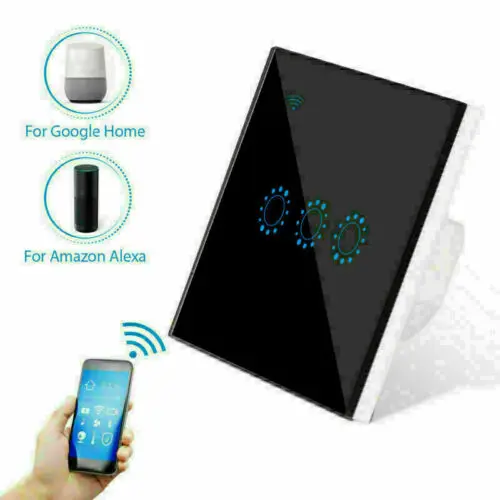 WiFi Smart Light Switch Wall Remote Touch Control 1/2/3 Gang Alexa Google home 
