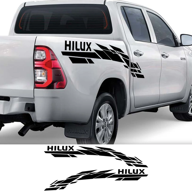 Pour Toyota Hilux 2015-2021 Intérieur de voiture en fibre de carbone &  Autocollant de décoration extérieure Accessoire de voiture Autocollant pour  accessoires Toyota Hilux