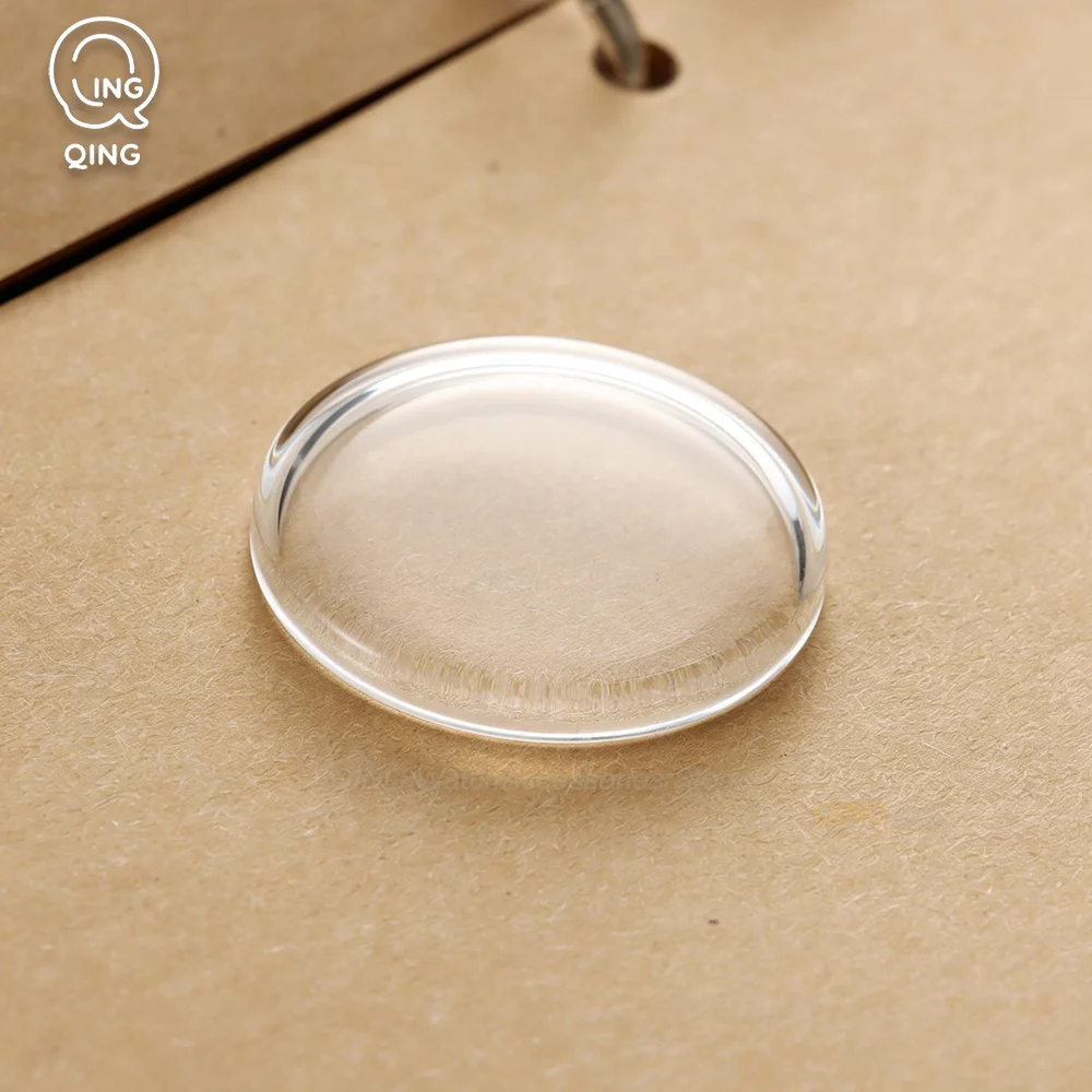 High-Quality Domed Glass Watch Cover - Transparent Repair Accessory
