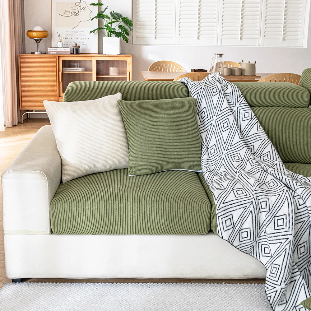 Jacquard Sofa Seat Cushion Cover 7