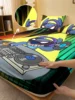 1 cartoon cute Stitch pattern digital printed frosted Fitted Sheet,bedroom printed bed cover,bedding(No pillowcase) 1