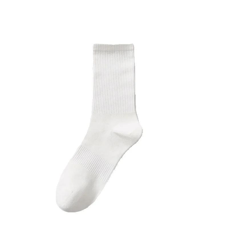 2025e Men's Deodorant Sweat-Absorbing Summer Thin Cotton Black White Gray Short Mid-Calf 7A Antibacterial Long Socks_voghion.com