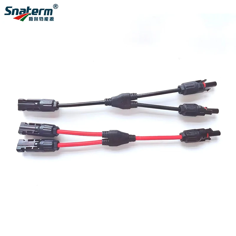 1 paio di connettori solari fotovoltaici IP67 approvati da 2 a 1 T ramo maschio e femmina solare 100% PP0 parallelo fai da te MC2.5 4 MC6 k solari sistema