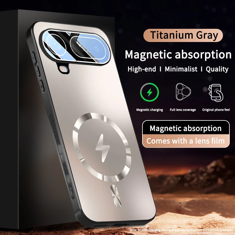 Premium Magnetic Charging Shockproof Air Case with Full Lens Protection