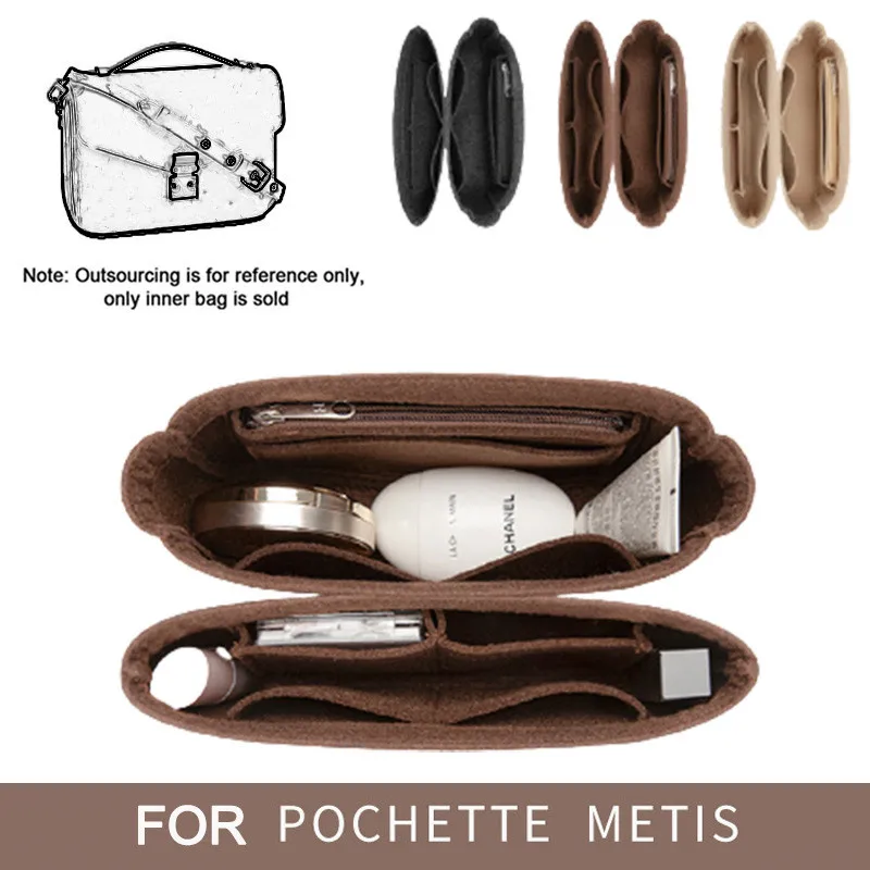 Per Pochette Metis Insert Organizer Make Up Bag Organizer Da Viaggio Borse Per Cosmetici Portatili Designer Crossbody Metis Bag Organier